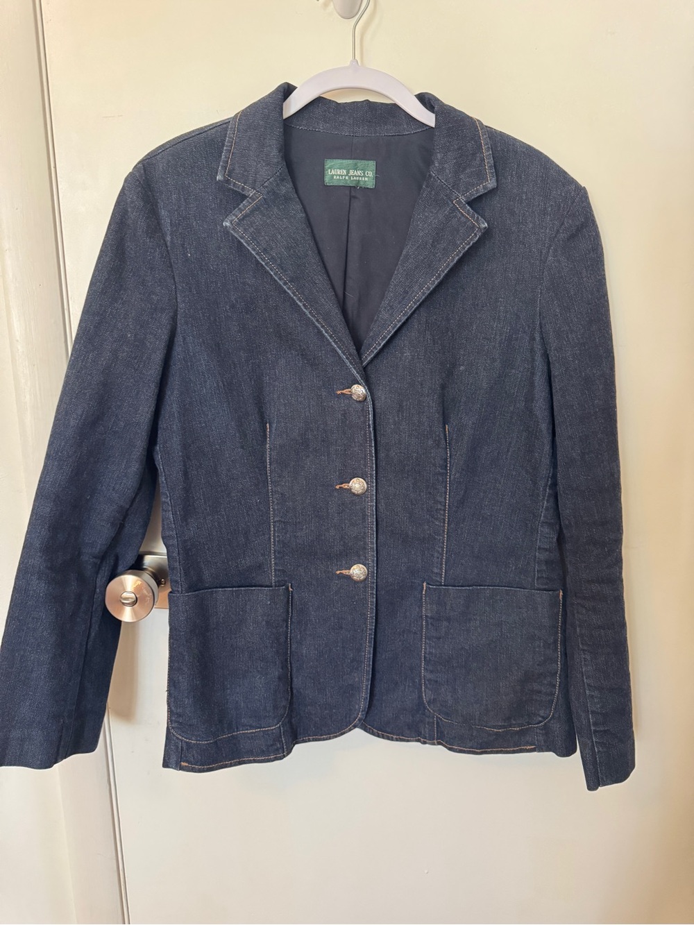 Ralph Lauren Dark Blue Denim Blazer Jacket